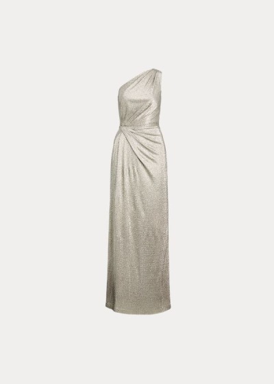 Ralph Lauren Metallic One-Shoulder Kjole Dame Danmark (PESKR1274)